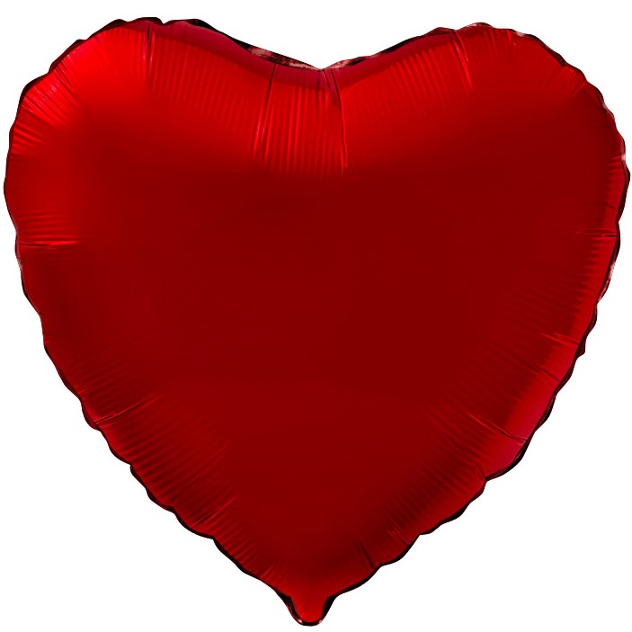 Фольгированное Сердце, Красный (46 см)
